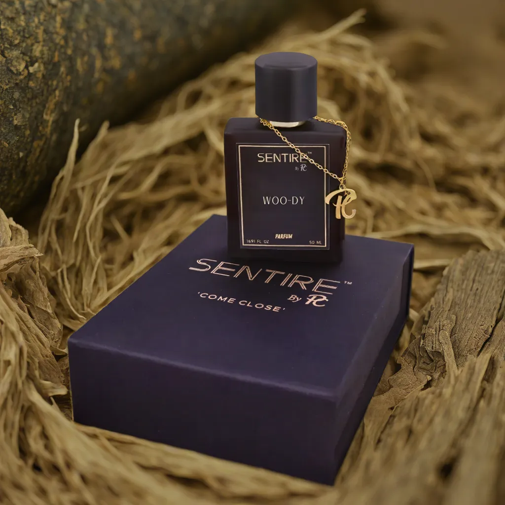 SENTIRE WOO-DY 50 ML - Exquisite Unisex Fragrance, Ultra Long Lasting, Luxury Gift Packaging